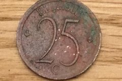 25 Belgische Cent 12012018