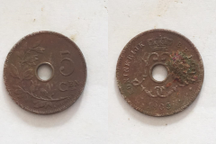 5 belgische cent (kluit)